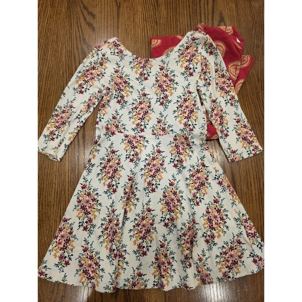 Girls Size Medium 7/8 Lot 4 Piece Tea Brand Dress Disney Skort Back To School